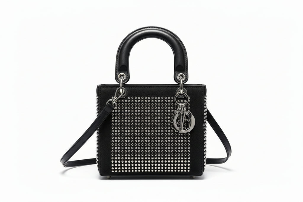 Stone-embellished handbag