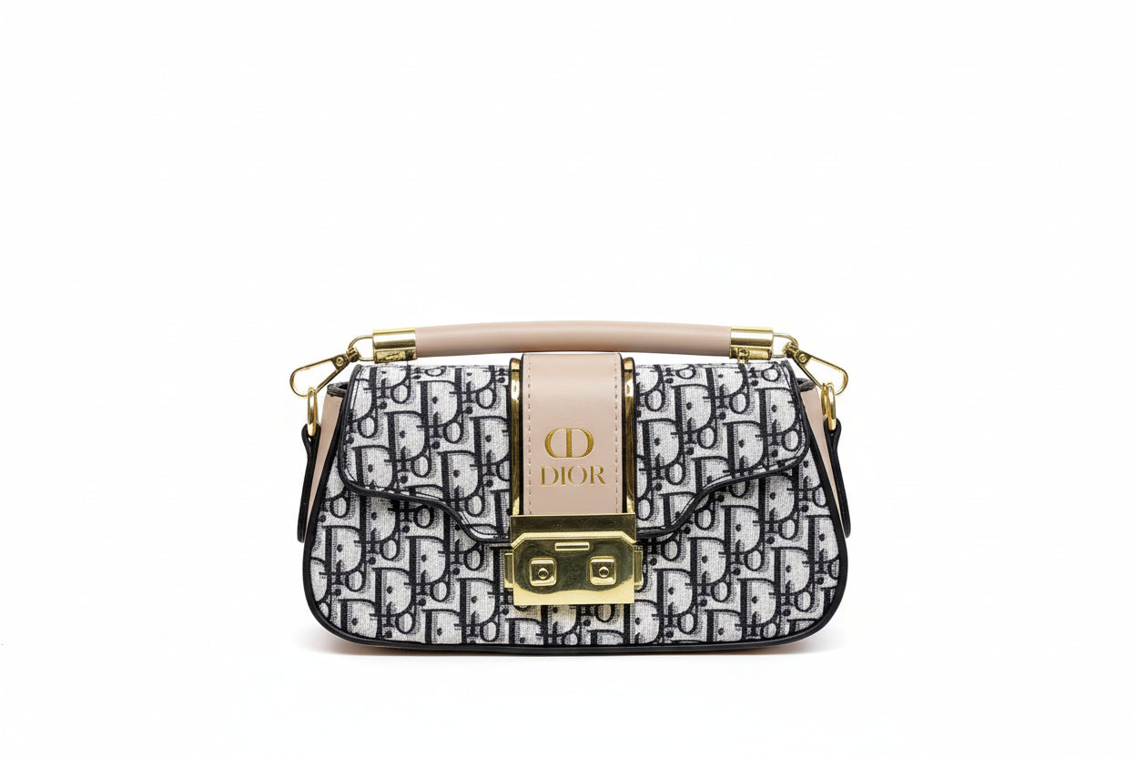 Crossbody sling bag with chain strap