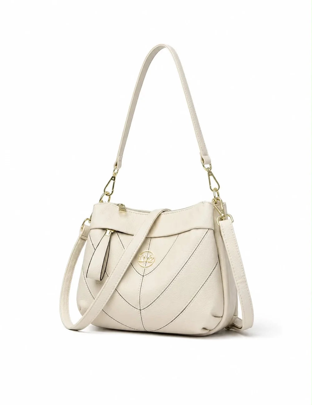 Triple Zip hobo Bag