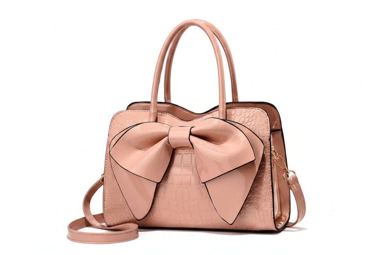 Crocodile bow bag