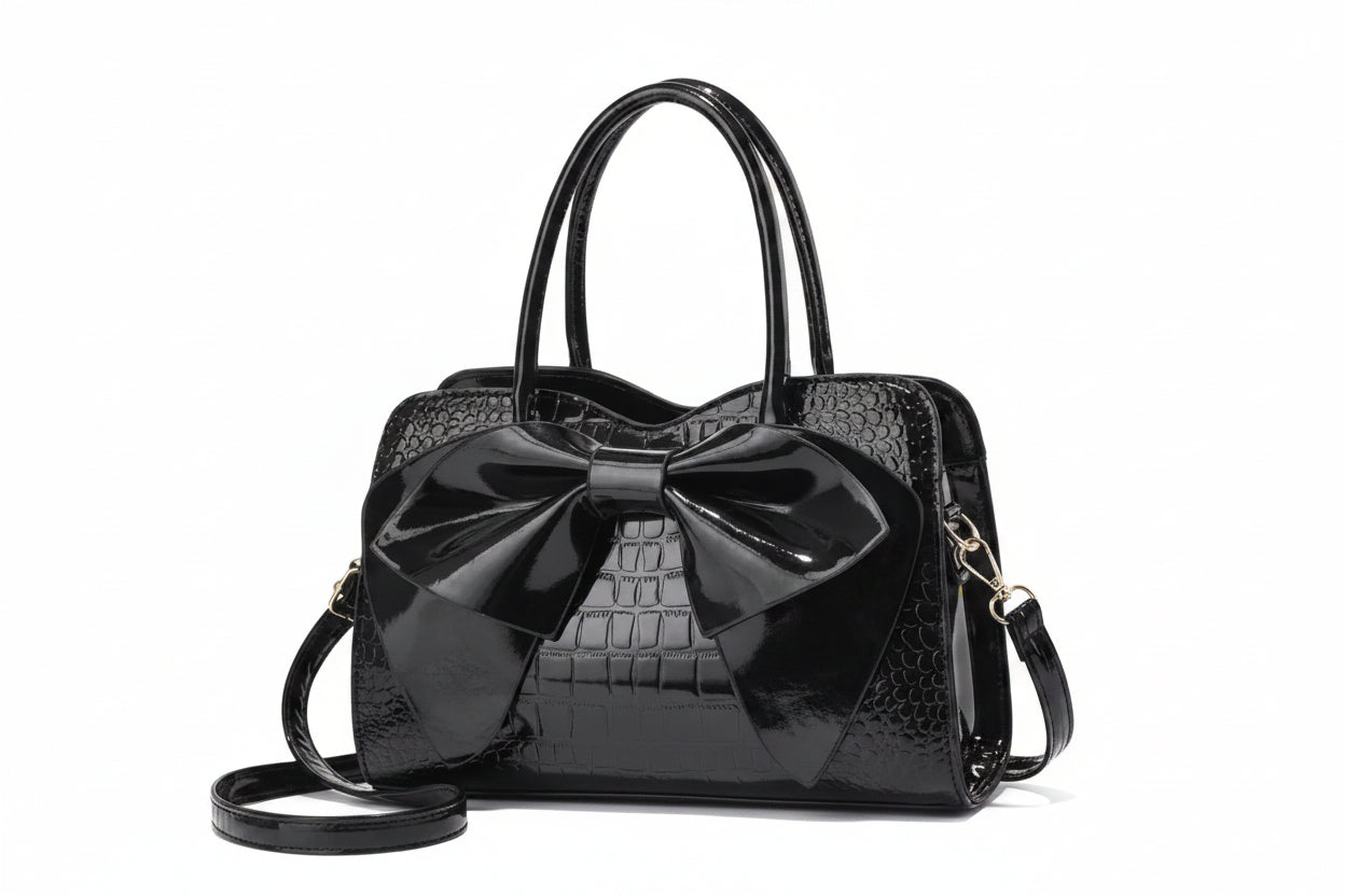 Crocodile bow bag
