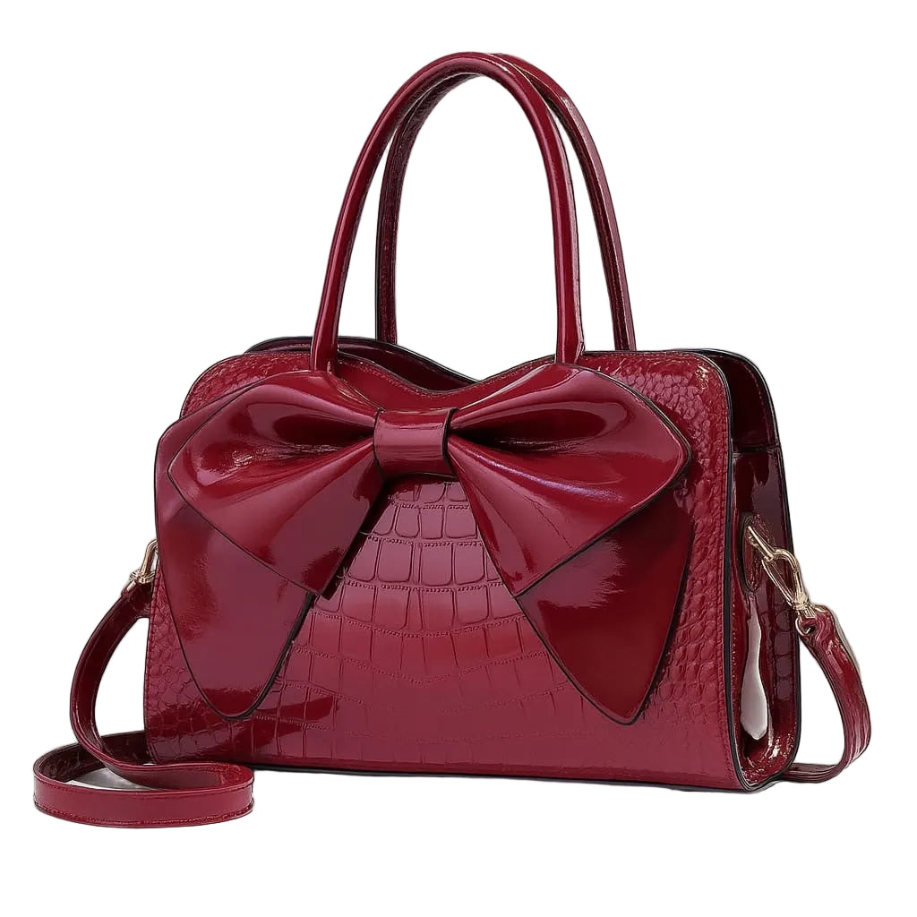 Crocodile bow bag