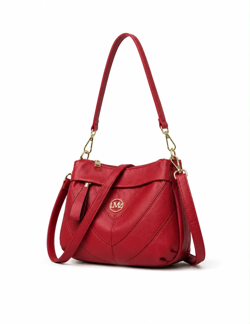 Triple Zip hobo Bag