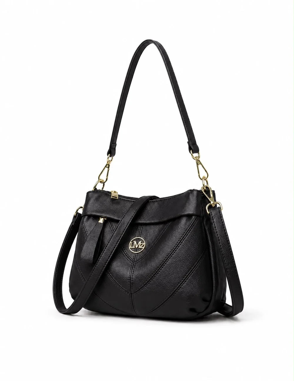 Triple Zip hobo Bag
