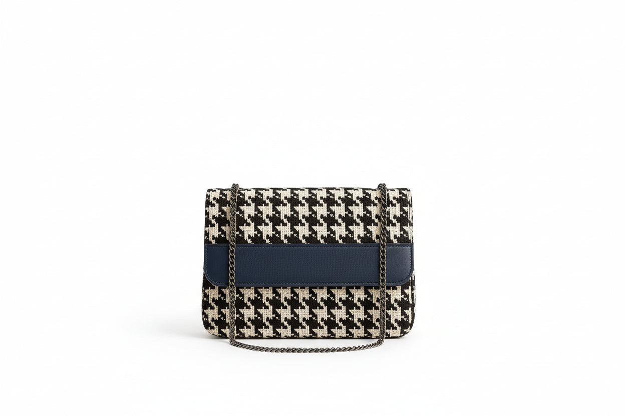 Houndstooth Crossbody