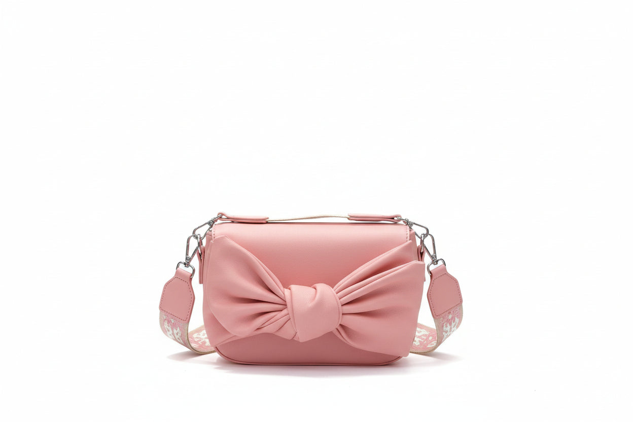 Blush Bow Crossbody Bag